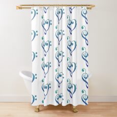 Music Note Shower Curtains Redbubble