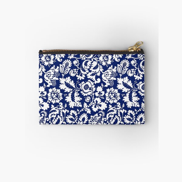 Item preview, William Morris Floral Damask, Cobalt Blue and White designed and sold by Marymarice.