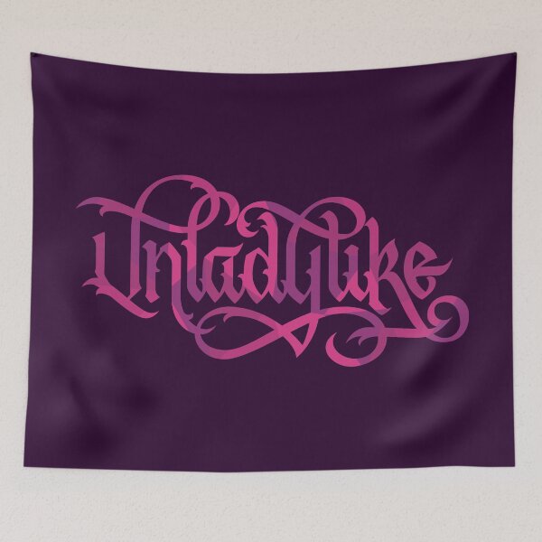 Item preview, Unladylike Pink Calligraphy designed and sold by polliadesign.