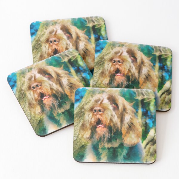 Item preview, Outlook Spinone designed and sold by FOLK ART FUSION by heidiannemorris.