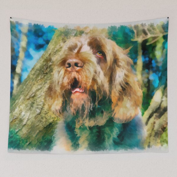 Item preview, Outlook Spinone designed and sold by FOLK ART FUSION by heidiannemorris.