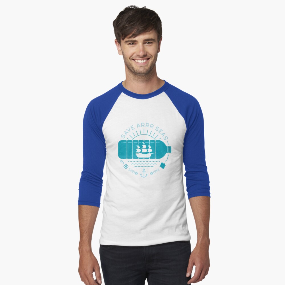 Aperçu de l'œuvre T-shirt baseball manches ¾ créée et vendue par thepapercrane.