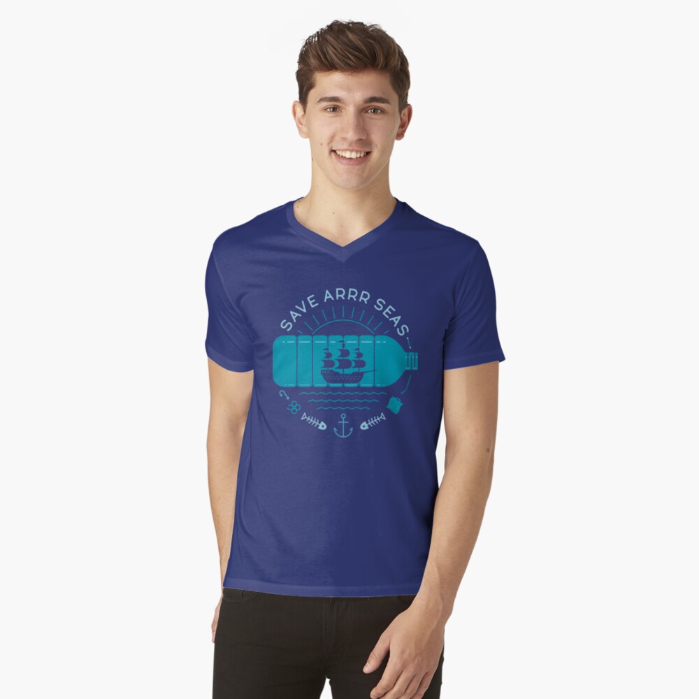 Aperçu de l'œuvre T-shirt col V créée et vendue par thepapercrane.