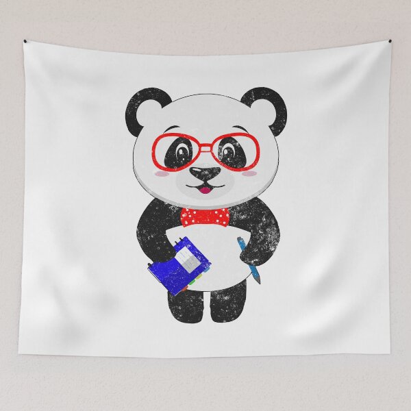 Item preview, Cute Little Bear Panda Nerd With Glasses Cool Gift T-Shirt designed and sold by findgreatshirts.