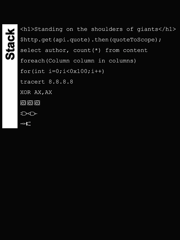 Thumbnail 4 of 4, Boxy T-Shirt, Software Stack designed and sold by fullstack.