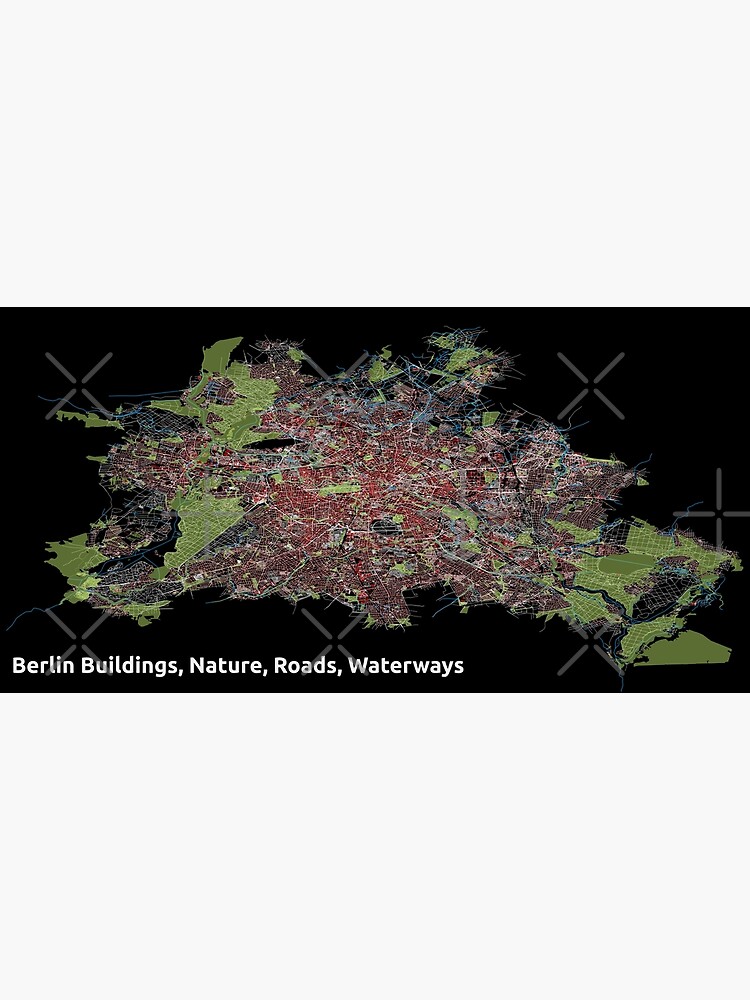 Berlin Buildings, Nature, Roads, Waterways - Print by ramiro