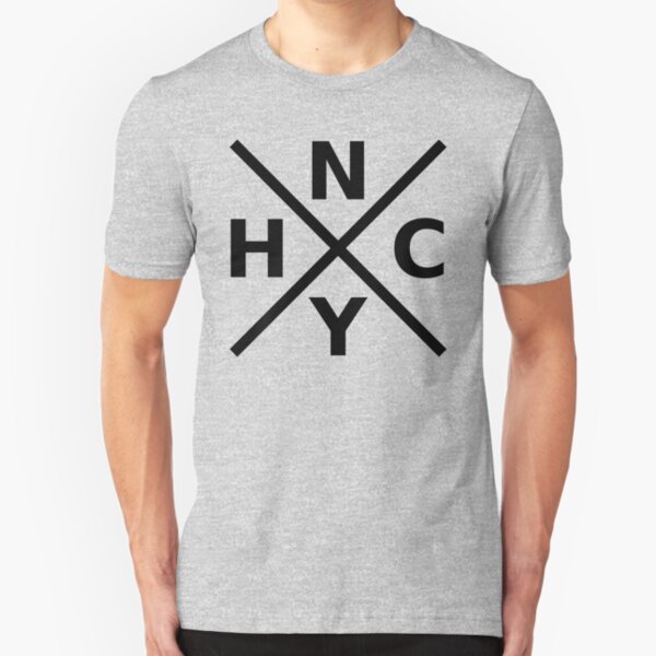 NYHC - New York Hardcore Logo Schwarz Schriftart Slim Fit T-Shirt
