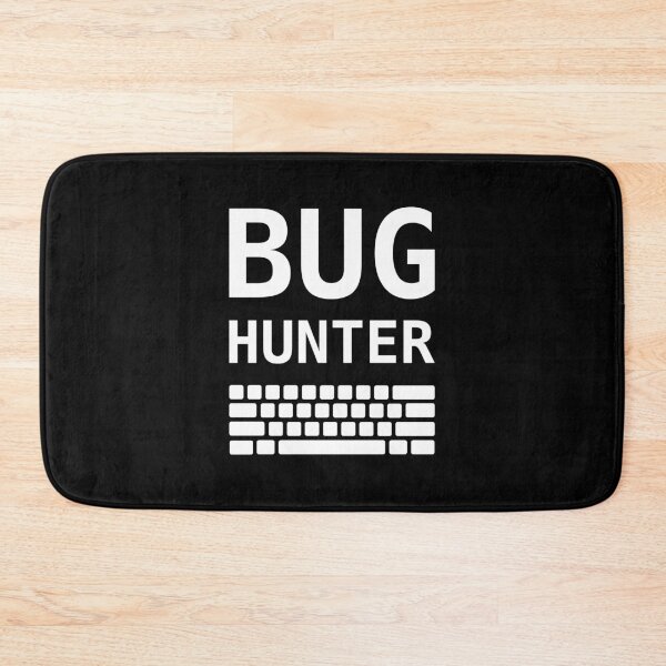 Item preview, BUG HUNTER with Keyboard - Design for Test Engineers White Font designed and sold by ramiro.