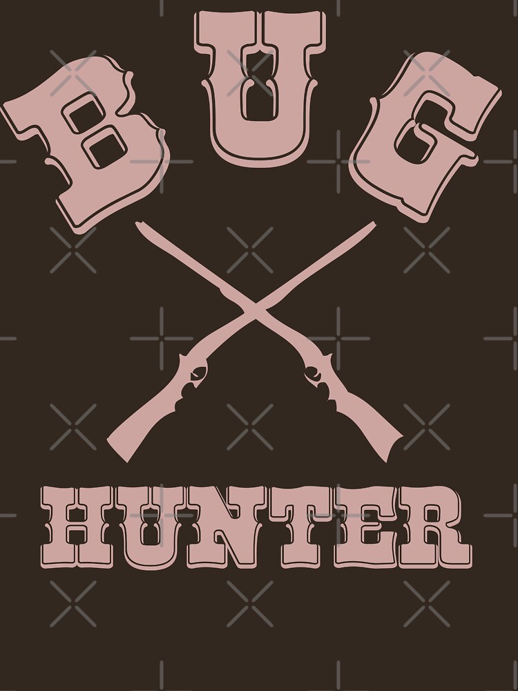 BUG HUNTER - Western Style Design for Test Engineers Skin Font on Brown by ramiro