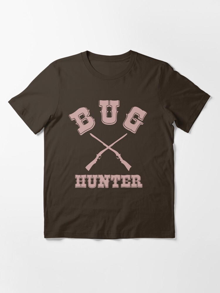 Alternate view of BUG HUNTER - Western Style Design for Test Engineers Skin Font on Brown Essential T-Shirt