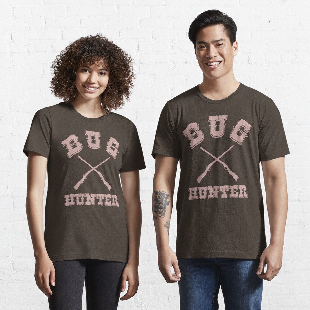 BUG HUNTER - Western Style Design for Test Engineers Skin Font on Brown Essential T-Shirt