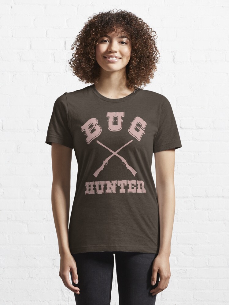 Alternate view of BUG HUNTER - Western Style Design for Test Engineers Skin Font on Brown Essential T-Shirt