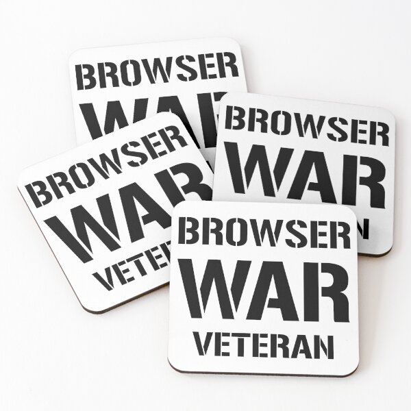 Item preview, BROWSER WAR VETERAN - Black Text Design for Web Developers designed and sold by ramiro.