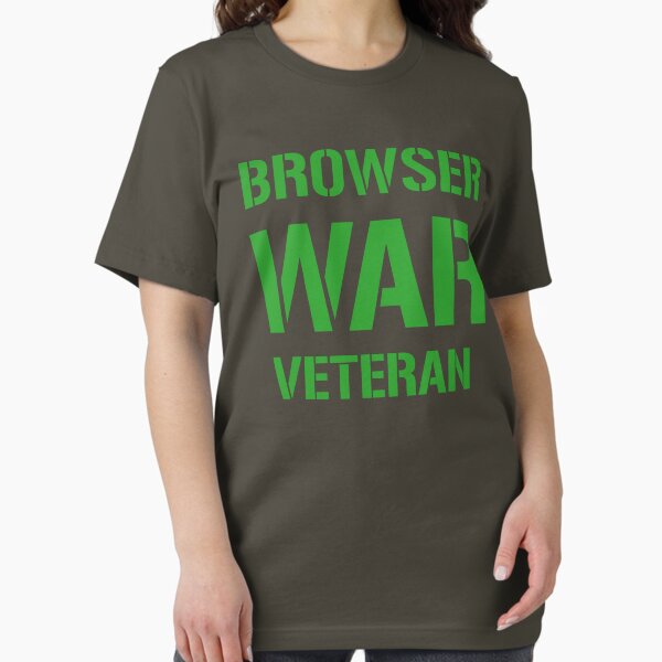 Item preview, BROWSER WAR VETERAN - Green on Army Design for Web Developers designed and sold by ramiro.
