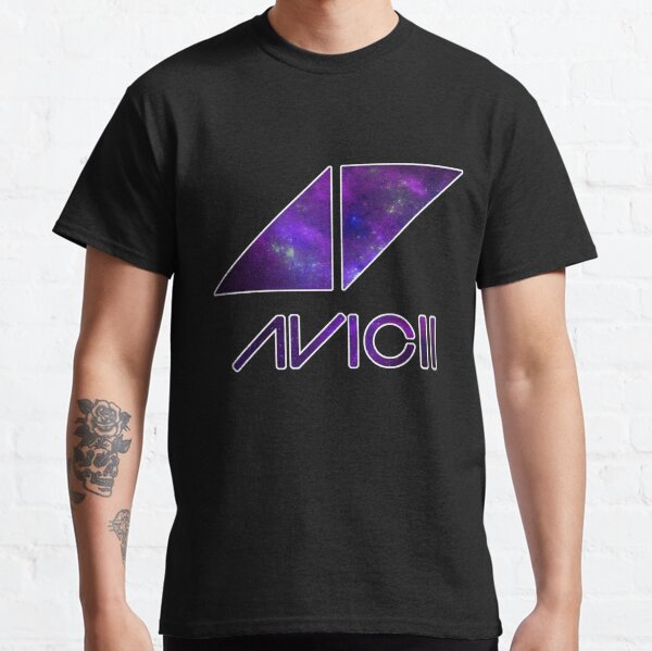 Avicci Galaxy/Nebula - white outline Classic T-Shirt