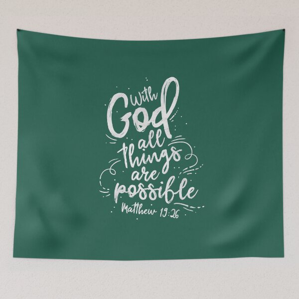 Item preview, Matthew 19:26 - With God all things are possible designed and sold by Motivburg.