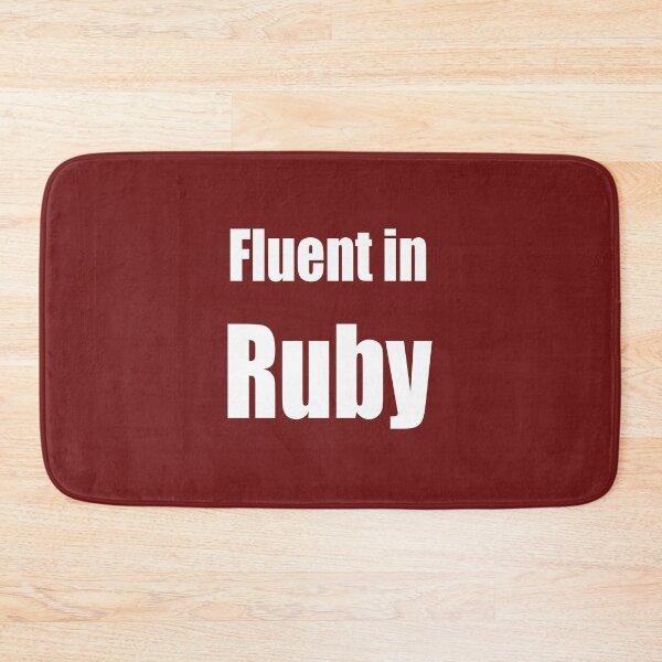 Artikelvorschau, Fließend Ruby - Weiß auf Dunkelrot für Ruby Programmierer entworfen und verkauft von ramiro.