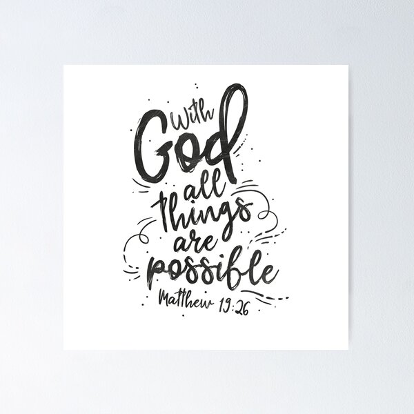 Item preview, Matthew 19:26 - With God all things are possible designed and sold by Motivburg.