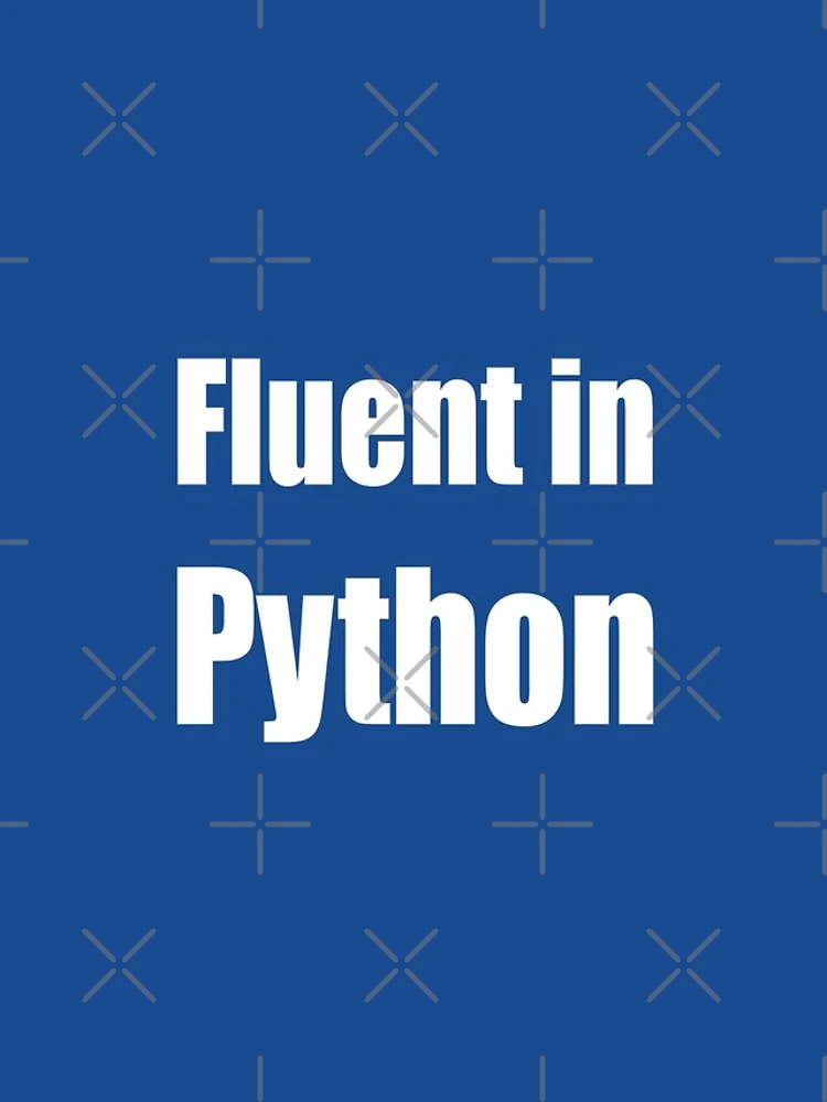 Thumbnail 4 of 4, iPhone Case, Fluent in Python - White on Blue for Python Programmers designed and sold by ramiro.
