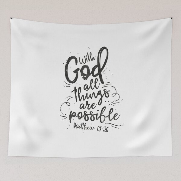 Item preview, Matthew 19:26 - With God all things are possible designed and sold by Motivburg.