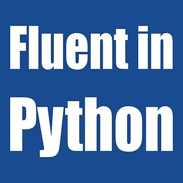 Artwork thumbnail, Fluent in Python - White on Blue for Python Programmers by ramiro