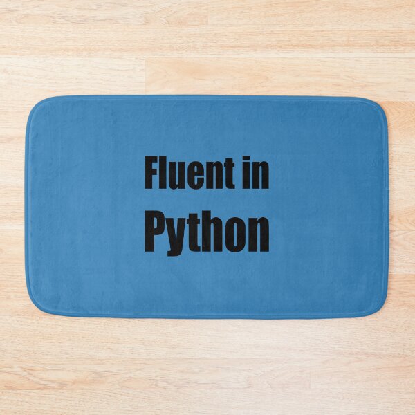 Item preview, Fluent in Python - Black on Blue for Python Programmers designed and sold by ramiro.