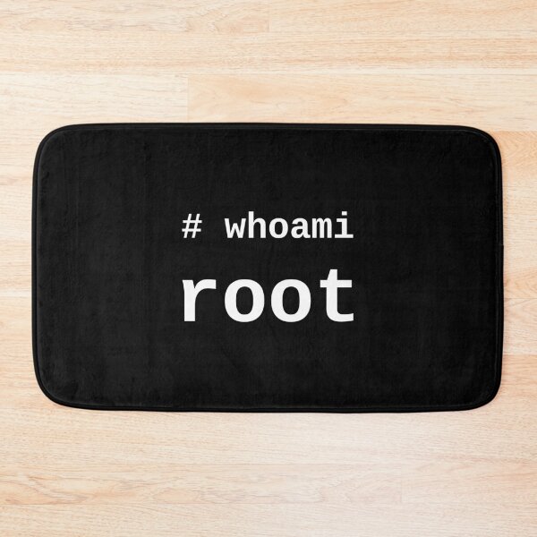Item preview, whoami root - White on Black for System Administrators designed and sold by ramiro.