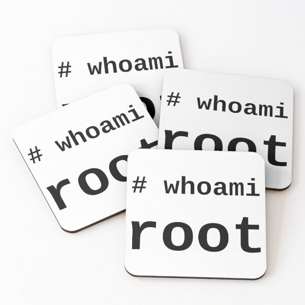 Item preview, whoami root - Black on White for System Administrators designed and sold by ramiro.