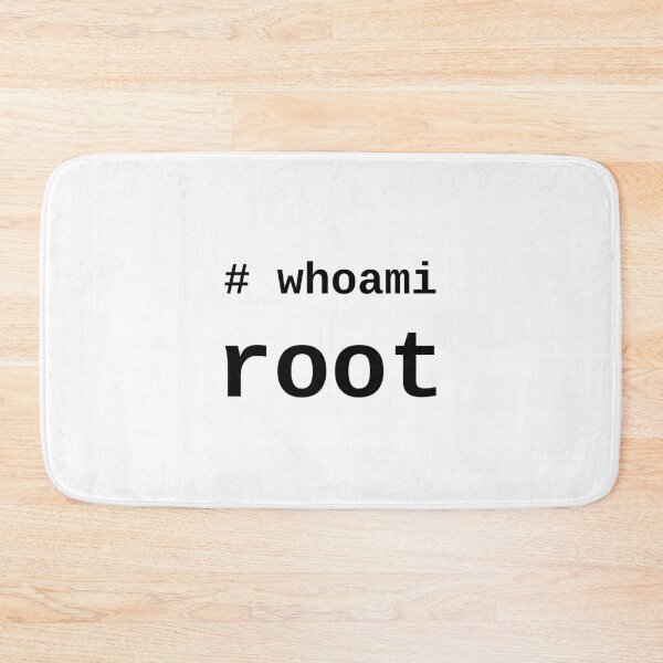 Item preview, whoami root - Black on White for System Administrators designed and sold by ramiro.