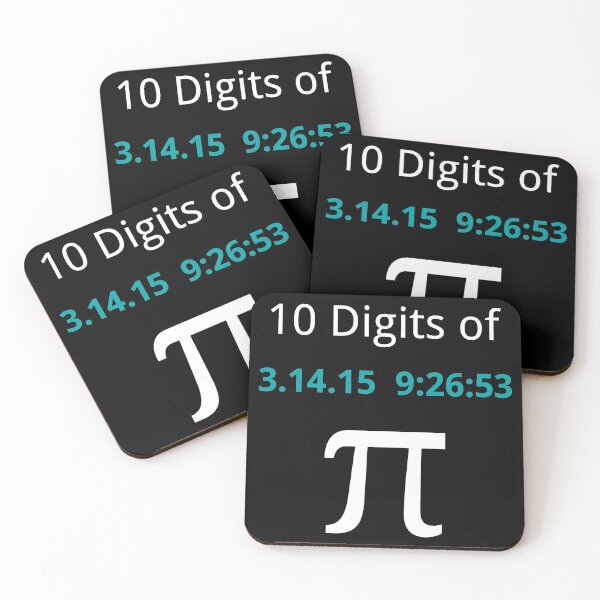 Item preview, 10 Digits of Pi - Black Geek Design for Pi Day 2015  designed and sold by ramiro.