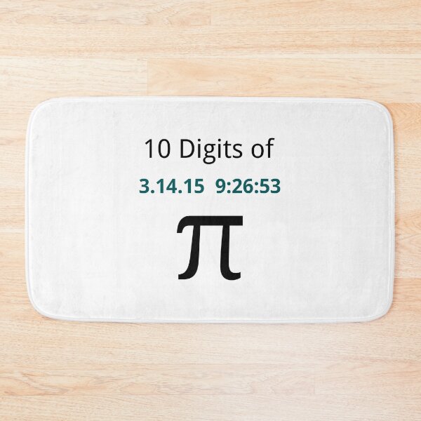 Item preview, 10 Digits of Pi - White Geek Design for Pi Day 2015  designed and sold by ramiro.