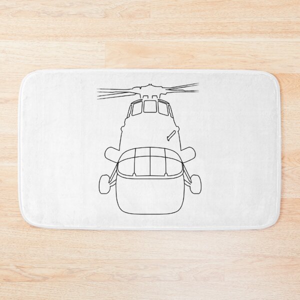 Item preview, Westland Wessex helicopter outline graphic (black)  designed and sold by soitwouldseem.