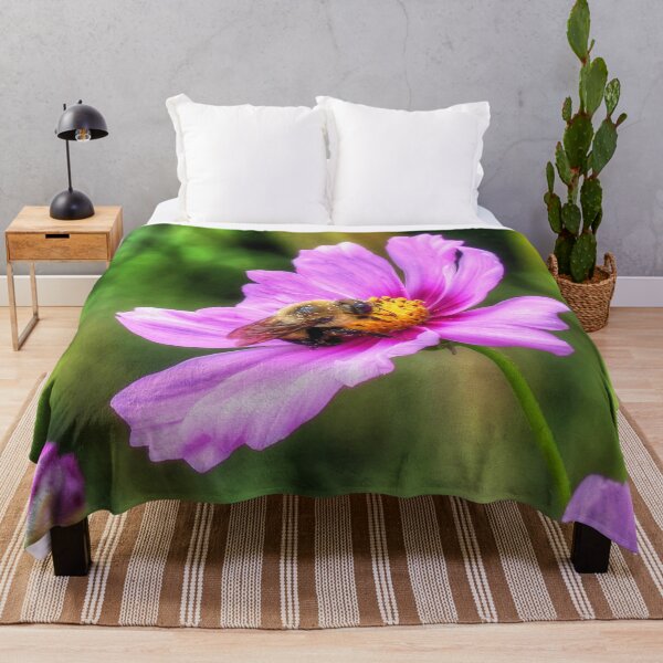 Item preview, Bumble Bee on Pink Cosmos designed and sold by Frankie Cat Photography.