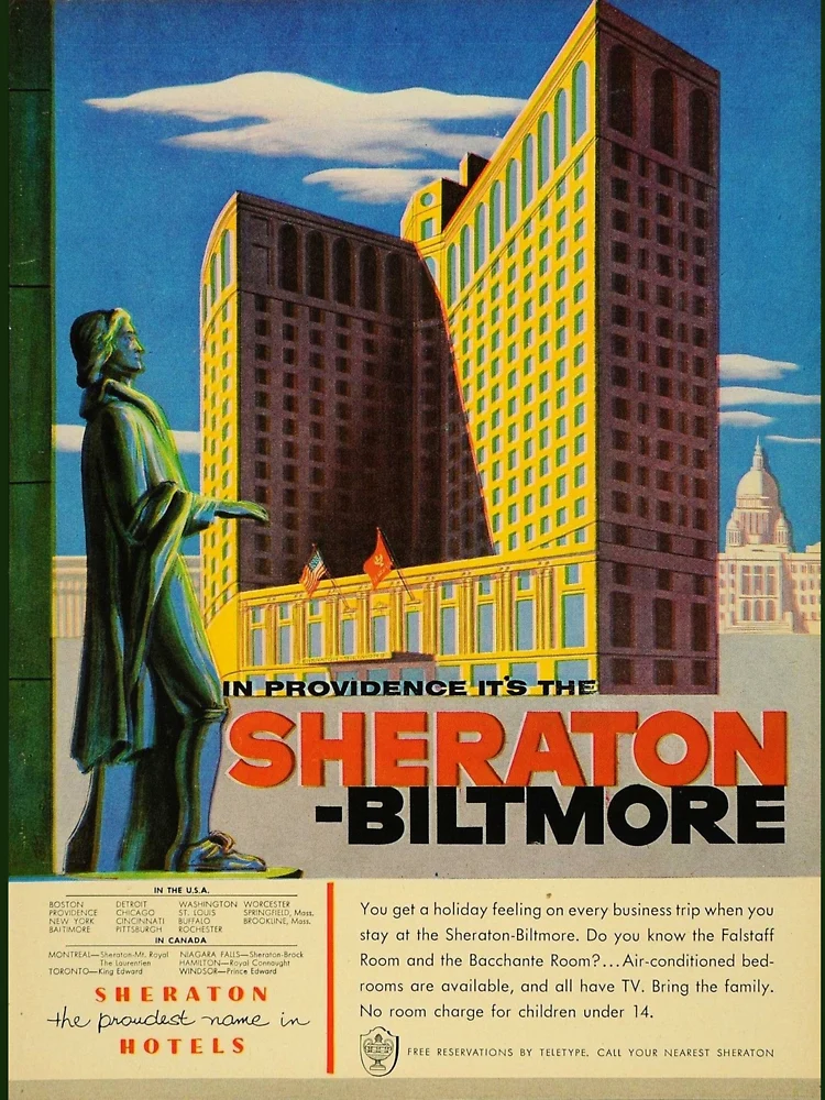 Providence, Rhode Island, Exterior View of the Biltmore Hotel (100