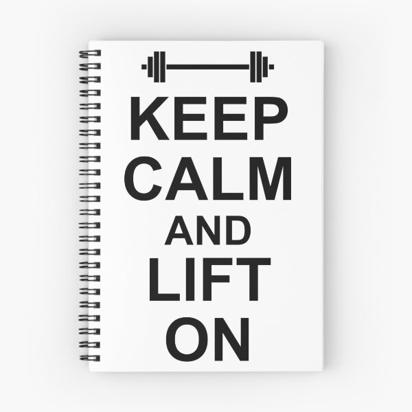 Item preview, KEEP CALM AND LIFT ON - Gym Design for Lifters - Black on White designed and sold by ramiro.