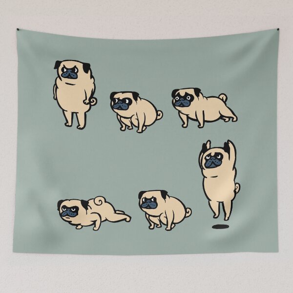Item preview,  Pug Burpees designed and sold by Huebucket.