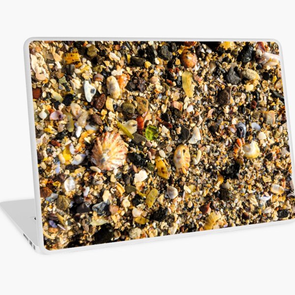 Green Sea Glass Northumberland Beach Sand Laptop Skin