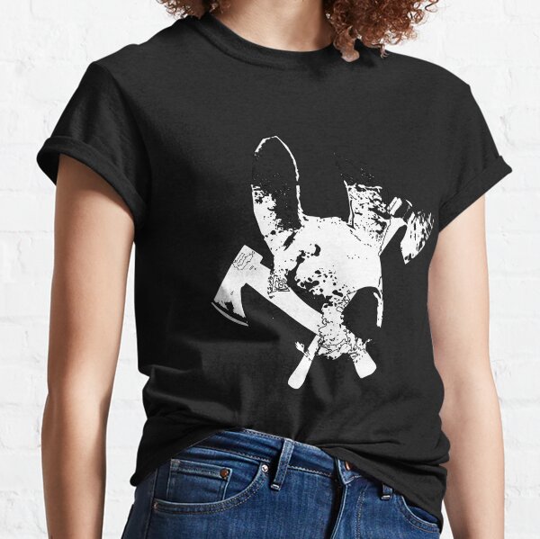 Horror Slasher Hatchet Huntress Bunny Mask Killer Classic T-Shirt