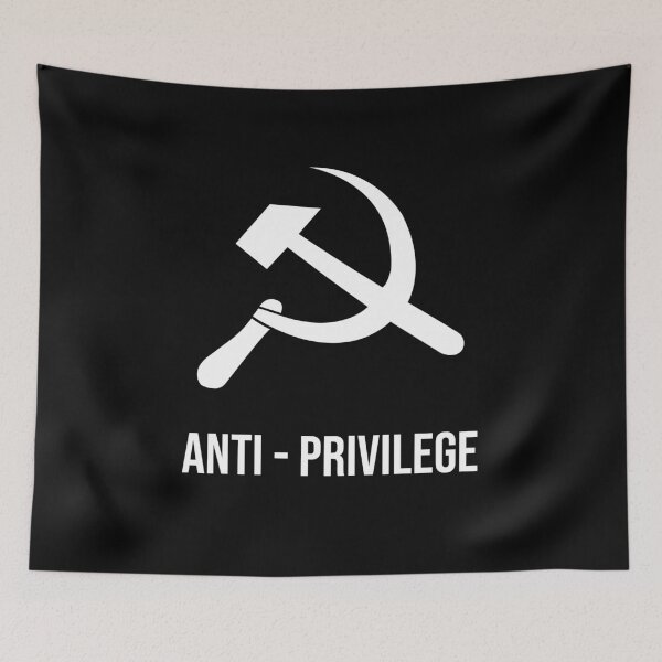 Item preview, Anti-Privilege Communism LGBT Rainbow Flag designed and sold by kailukask.