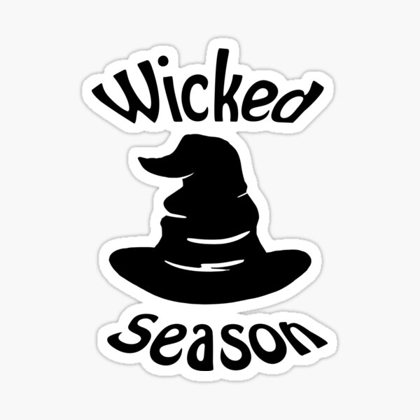 Wicked season witches hat Sticker