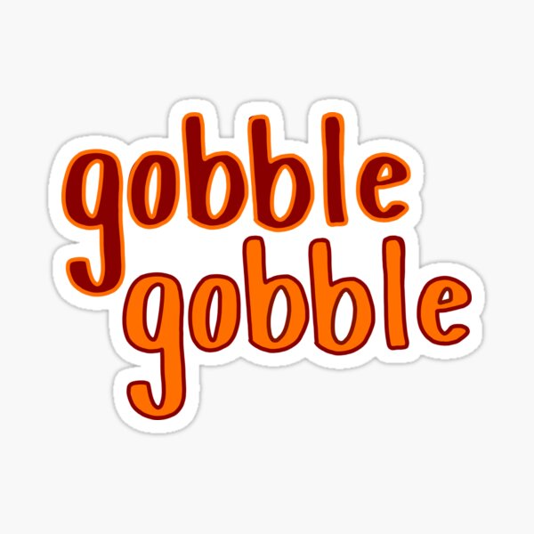 Gobble Gobble Logo Sticker