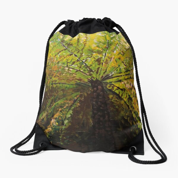 Fern Tree Drawstring Bag