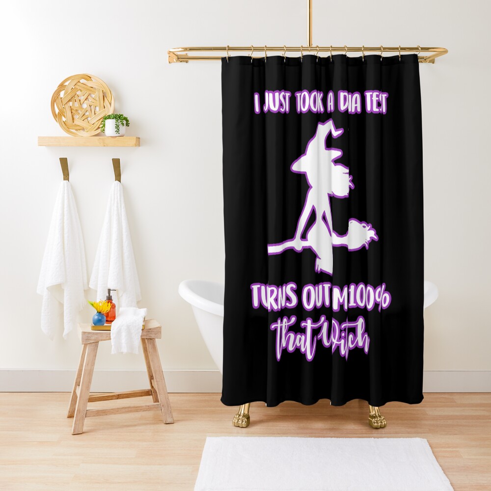 &quot;Halloween Witch Costume DNA Funny Song&quot; Shower Curtain by