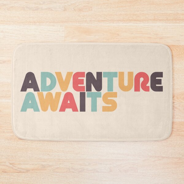 Item preview, Adventure Awaits - Retro Rainbow designed and sold by Lyman Creative Co..