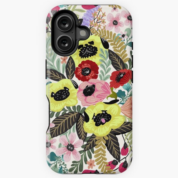 Vista previa del artículo con la obra «Pugs de la flor», diseñado y vendido por Huebucket.