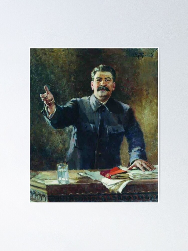 Alternate view of Художник Александр Герасимов Aleksandr Mikhaylovich Gerasimov was a leading proponent of Socialist Realism in the visual arts, and painted Joseph Stalin and other Soviet leaders. Poster