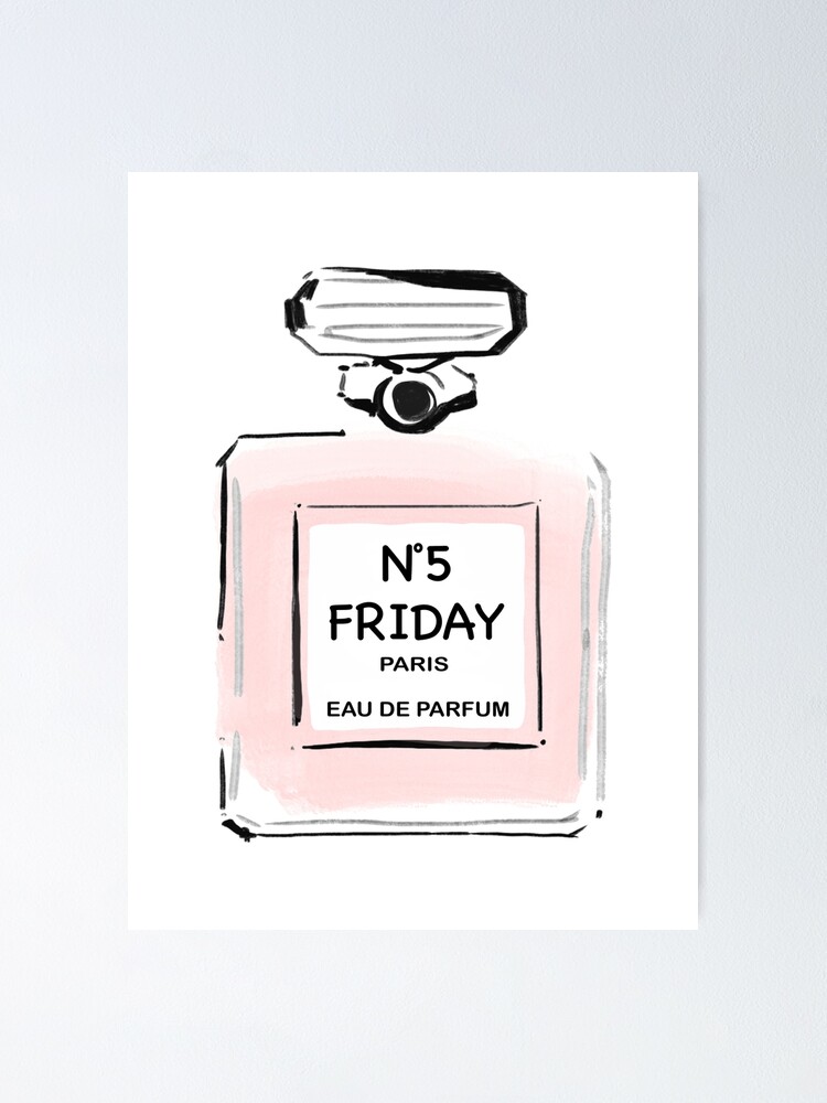 N5 Freitag Pink Parfum Poster Von Boutique19 Redbubble