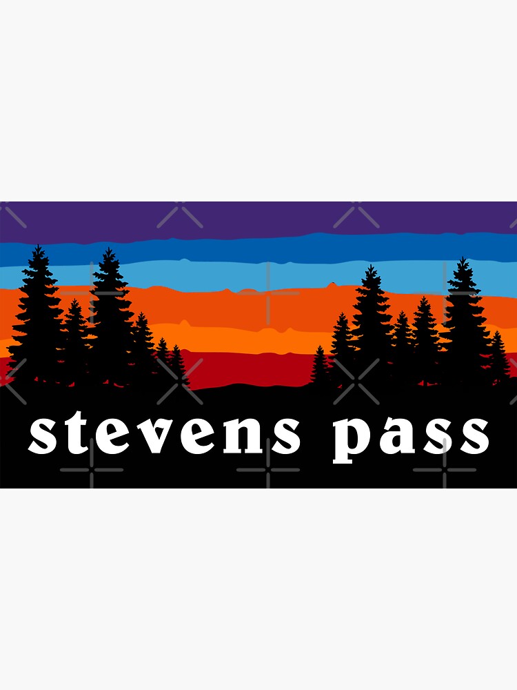 Stevens Pass Washington Forest Ski Snowboard Camping Mt. Rainier Hiking Mountain Sunset Gift Ideas by letourneau41