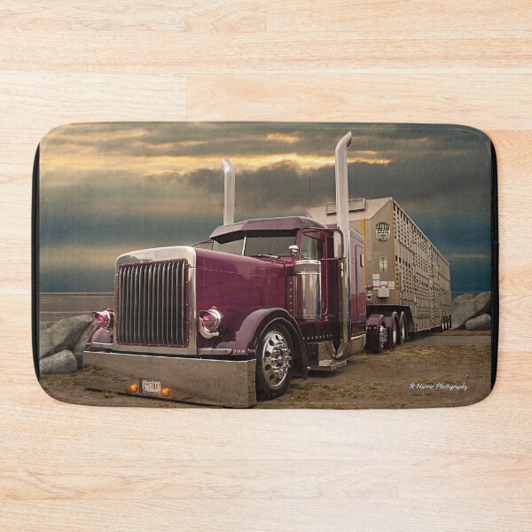 Item preview, Purple Peterbilt Livestock hauler designed and sold by rharrisphotos.