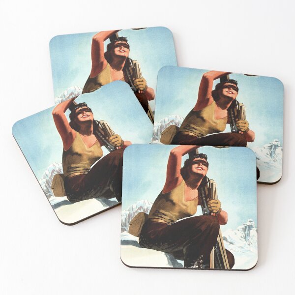 Item preview, ITALY VAL D' AOSTA Winter Sports Ski Vintage Italian Travel designed and sold by retroposters.